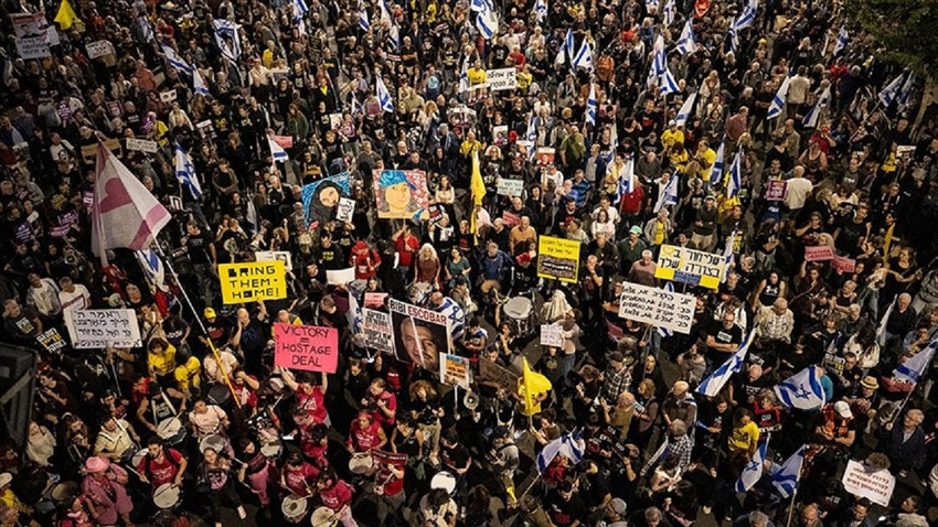 İsrail'de cumartesi protestoları sürüyor