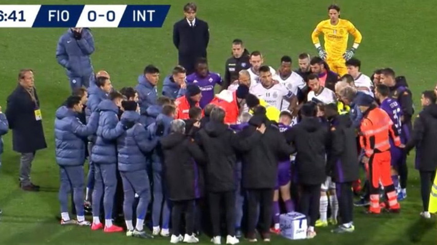 Ambulansla hastaneye kaldırıldı: Edoardo Bove yere yığıldı, Fiorentina-Inter maçı yarıda kaldı