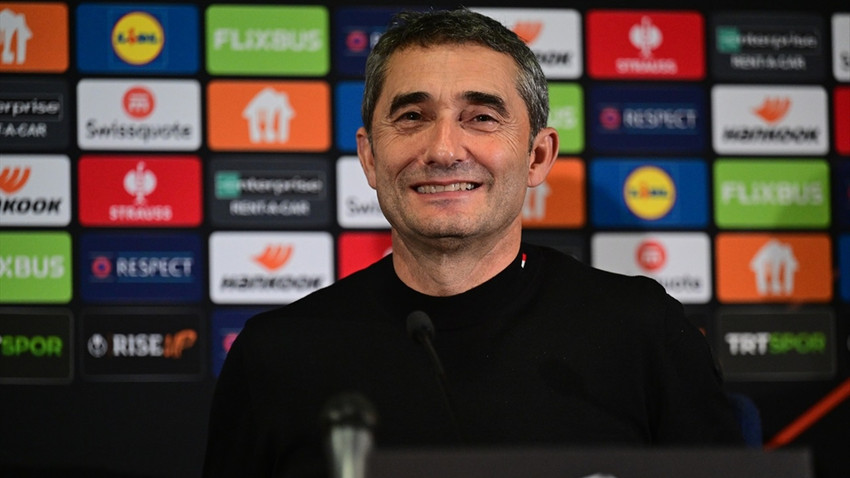 Athletic Bilbao Teknik Direktörü Valverde: Şans eseri bir gol bulduk, sonrasında da kalitemizi gösterdik