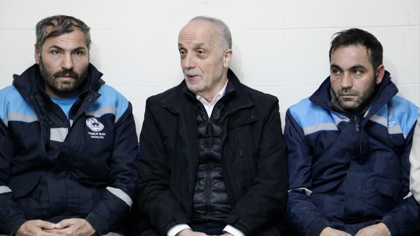 Yeni yıla temizlik işçileriyle giren TÜRK-İŞ Başkanı Atalay'dan asgari ücret mesajı