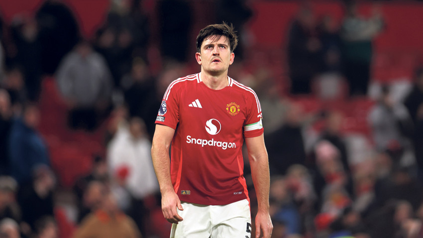 Manchester United demirbaşlarından Harry Maguire. (Fotoğraf: Getty Images)