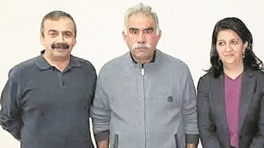 Sırrı Süreyya Önder, Abdullah Öcalan ve Pervin Buldan İmralı’daki görüşmede...