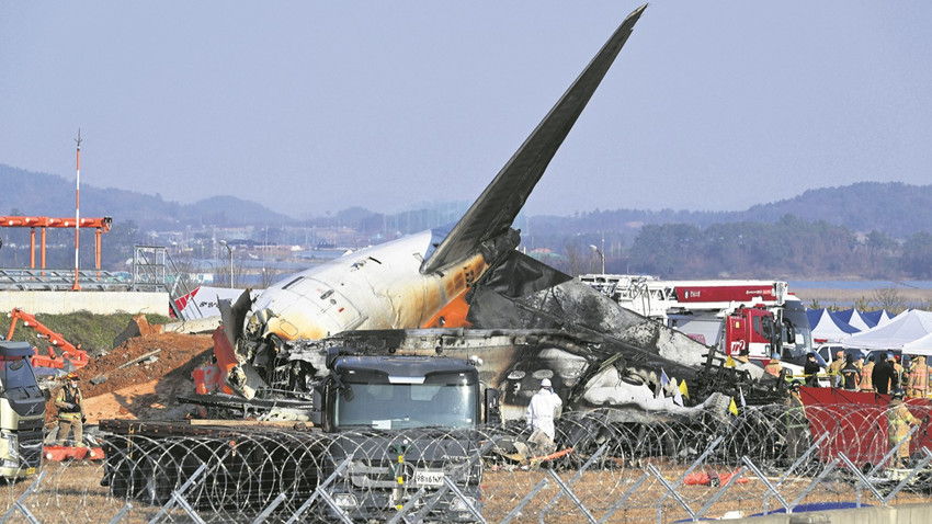 Geçen hafta Güney Kore’de Muan Uluslararası Havalimanı’nda kaza yapan Boeing 737-800’de 179 kişi hayatını kaybetti. (Fotoğraf: Getty Images)