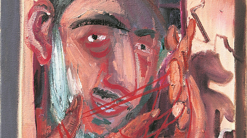Nazım Ünal Yılmaz, Otoportre, 2023, yağlıboya, 50 x 40 cm, Galerist