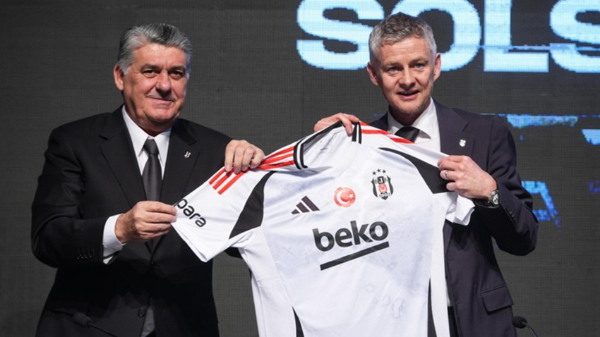 Beşiktaş'ın yeni teknik direktörü Ole Gunnar Solskjaer için imza töreni düzenlendi
