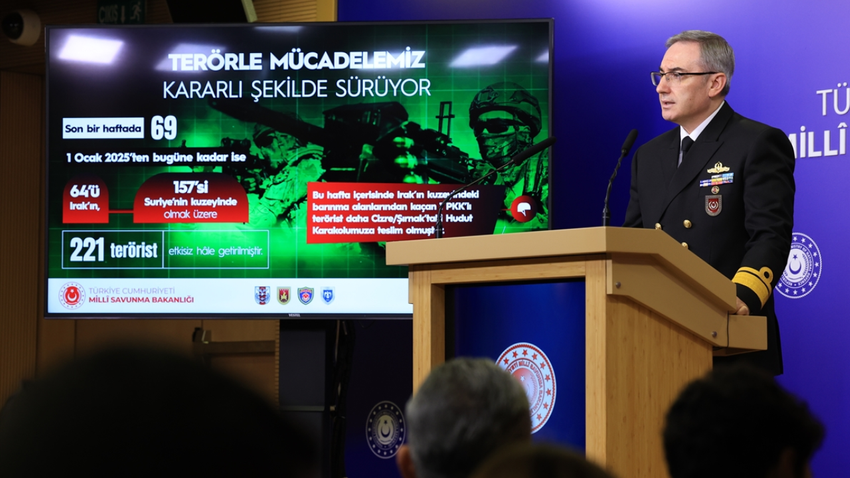 MSB Basın-Halkla İlişkiler Müşaviri ve Bakanlık Sözcüsü Tuğamiral Zeki Aktürk (AA)