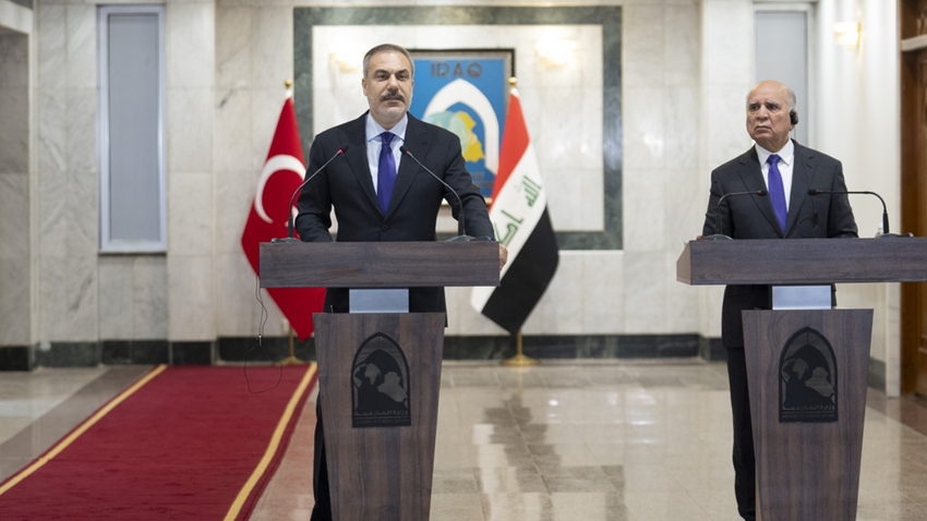 Dışişleri Bakanı Hakan Fidan ve Irak Başbakan Yardımcısı ve Dışişleri Bakanı Fuad Hüseyin (AA)