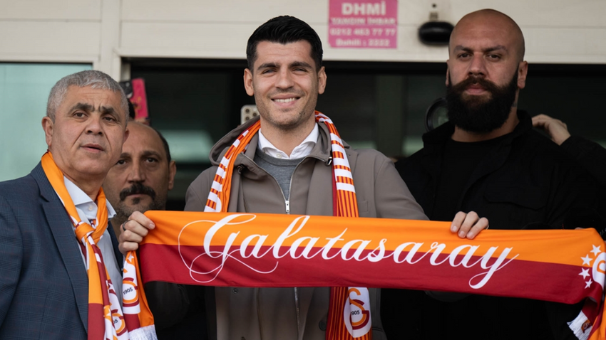 Alvaro Morata, Galatasaray için İstanbul'a geldi