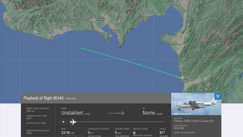 Alaska'da 10 kişiyi taşıyan uçak kayboldu