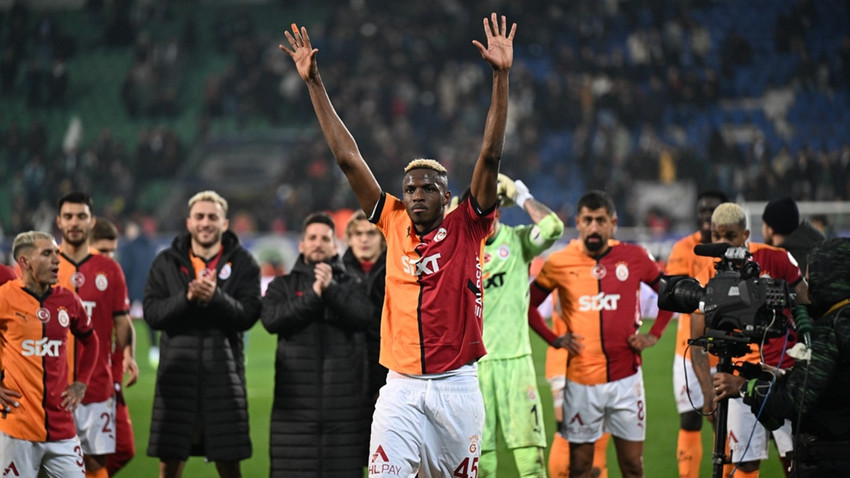 Çaykur Rizespor'u 2-1 mağlup eden Galatasaray Fenerbahçe ile 6 puan farkı korudu