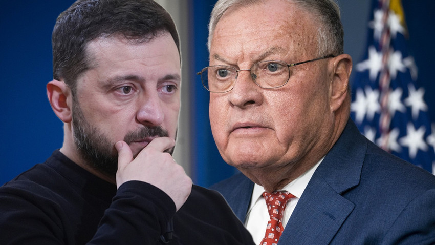 ABD istedi: Zelenskiy ile Kellogg'un Kiev'deki basın toplantısı iptal edildi