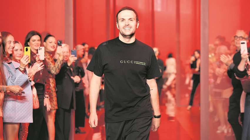 Gucci’nin “beyni” Sabato De Sarno modaeviyle yollarını ayırdı. (Fotoğraf: Getty Images)