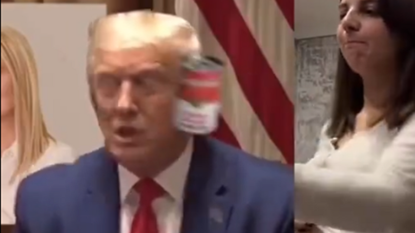 Ukraynalılardan Trump'ın başına 'konserve çorba': Yapay zekayla hazırlanan video viral oldu
