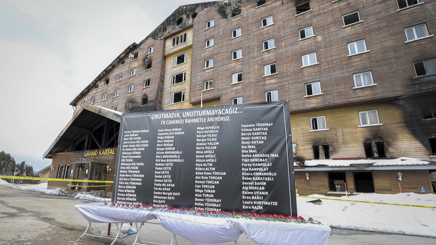 Grand Kartal Otel yangınıyla ilgili inceleme sonuçları açıklandı
