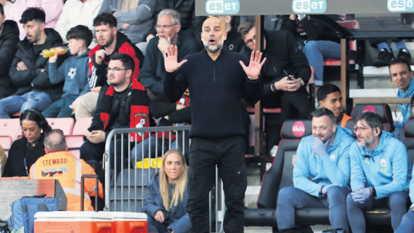 “Taktik dehası” Pep Guardiola’nın Manchester City’si de bilim insanlarından yararlanıyor. (Fotoğraf: Getty Images)