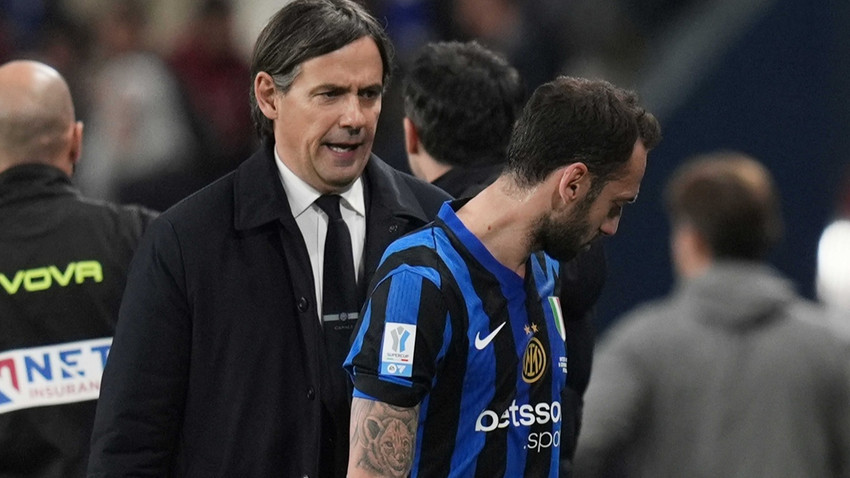İtalya Futbol Federasyonu'ndan Hakan Çalhanoğlu ve Simone Inzaghi'ye ceza