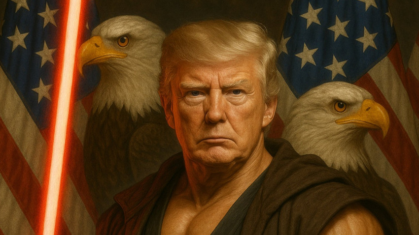 Kendini yapay zeka ile Papa yapan Trump şimdi de yıldız savaşçısı oldu