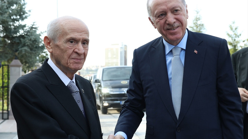 117 gün sonra yüz yüze ilk görüşme: Ankara'da Erdoğan-Bahçeli zirvesi
