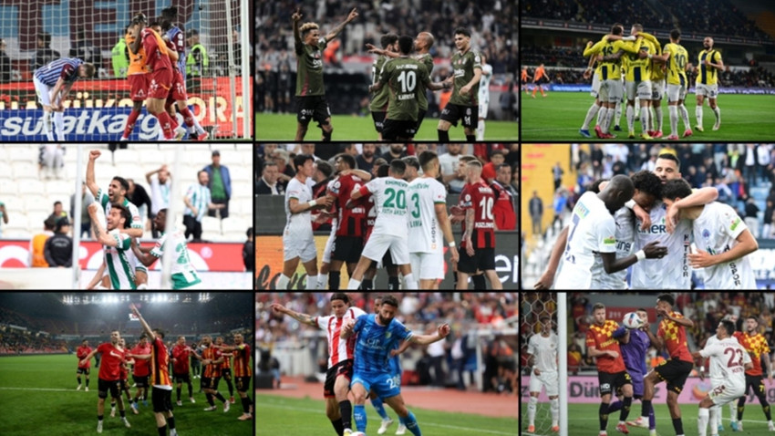 Galatasaray bitime 3 hafta kala Fenerbahçe'nin 8 puan önünde liderliğini sürdürdü