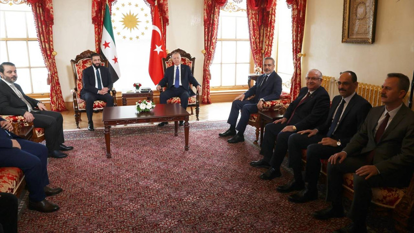 Cumhurbaşkanı Erdoğan, Şara ile İstanbul'da görüştü