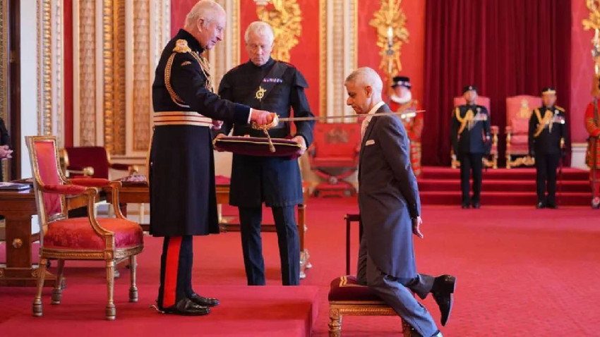Londra Belediye Başkanı Sadiq Khan, şövalye ilan edildi