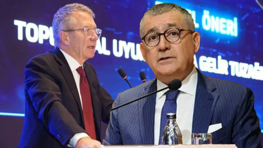 TÜSİAD YİK Başkanı Ömer Aras (solda), TÜSİAD Başkanı Orhan Turan (sağda)