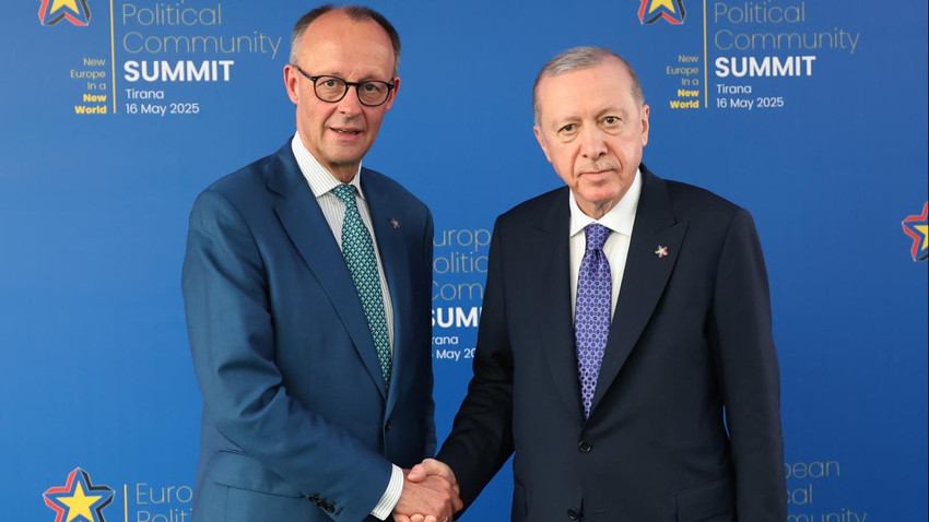 Cumhurbaşkanı Erdoğan, Almanya Başbakanı Friedrich Merz ile görüştü