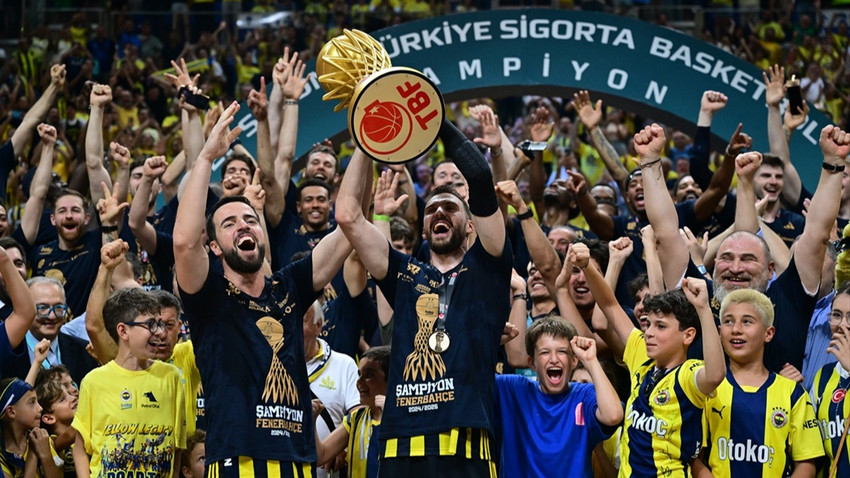 Final serisini 4-1 kazandı: Basketbol Süper Ligi'nde şampiyon Fenerbahçe Beko