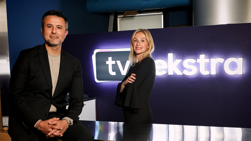 TVekstra’nın kurucu ortağı Murat Atay ve CEO’su Merve Eraslanoğlu.