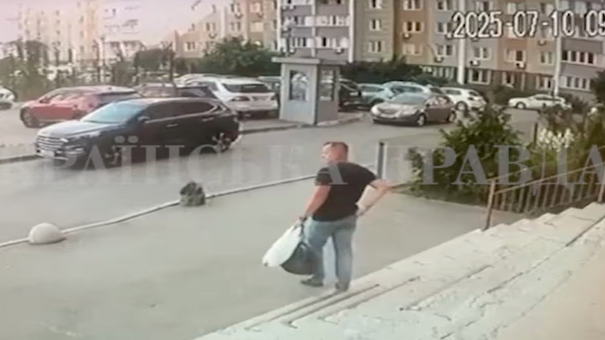 SBU subayı Albay İvan Voronyç'in geçen hafta Kiev'de vurulmasından dakikalar önce çekilen güvenlik kamerası görüntüleri
