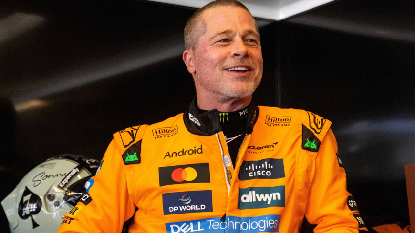 Brad Pitt, F1 pilotu Norris'in aracıyla hız turuna çıktı