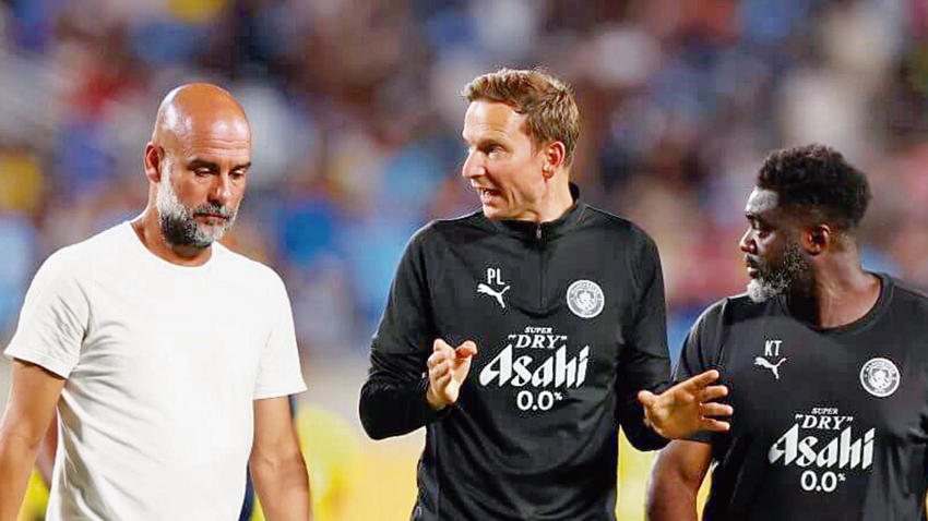 Pep Linders (ortada) artık adaşı Guardiola ile çalışıyor. (Fotoğraf: GettyImages)