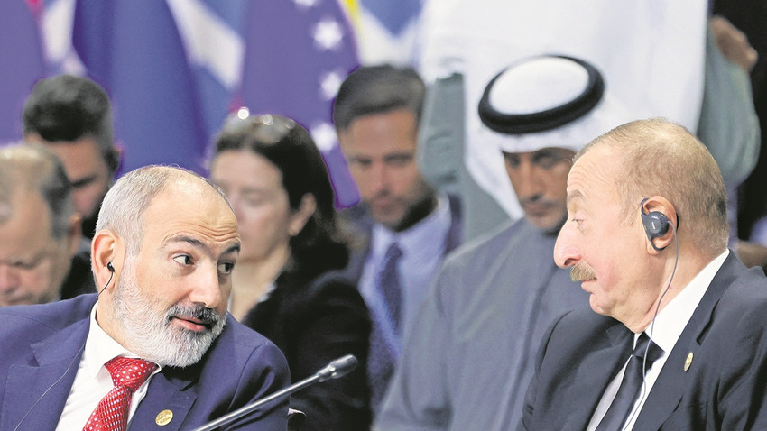 İngiliz The Telegraph gazetesi “Ezeli düşmanlar Ermenistan ve Azerbaycan, Rusya’yı Güney Kafkasya’dan çıkarmak için güç birliği yapıyor” saptamasında bulundu(Fotoğraf: Getty Images)