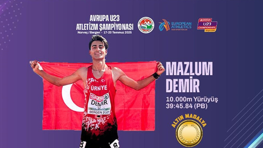 Milli atlet Mazlum Demir 23 yaş altında Avrupa şampiyonu oldu