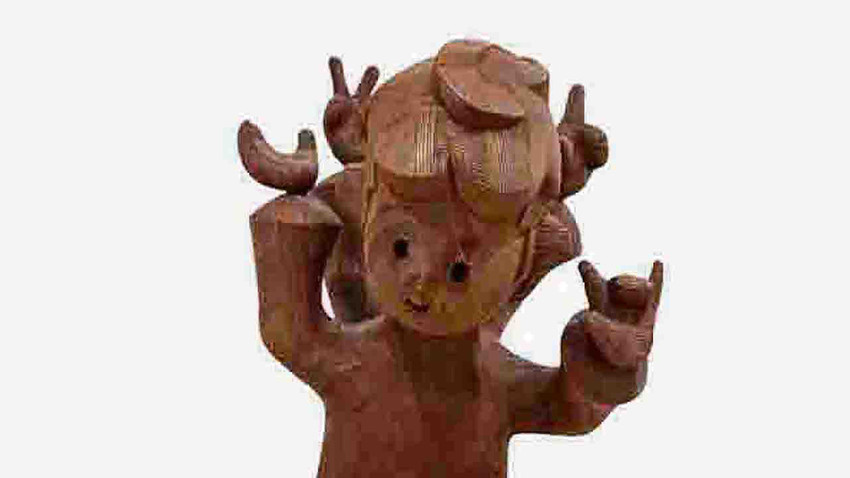 En Iwamura, Neo Jomon: Yeraltının Prensi, 2024, hava koşullarına dayanıklı çelik, 200 x 140 x 125 cm. © Alessandro Wang, sanatçının ve Almine Rech’in izniyle.