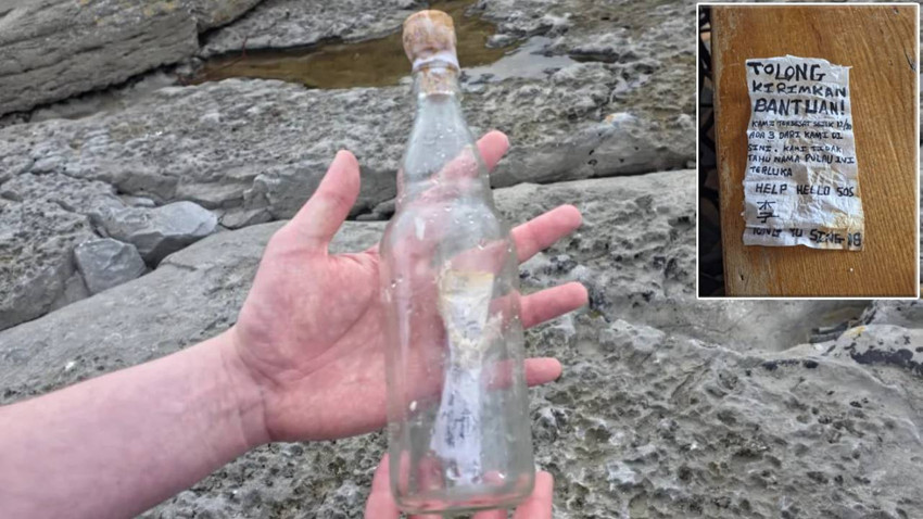 İrlanda'da 4 yıl önce kaybolan mürettebatın notu bir şişenin içinde bulundu