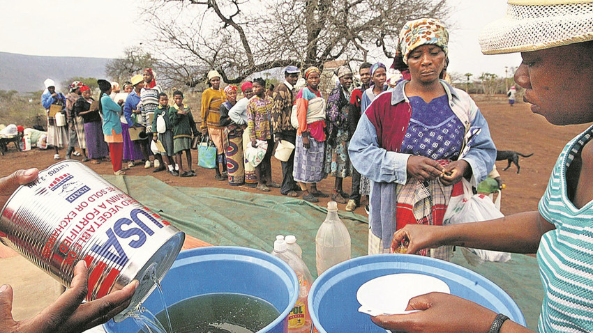 Eswatini, USAID’den sağlığın yanı sıra gıda desteği de alıyordu. (Fotoğraf: Getty Images)