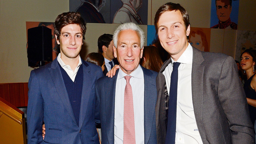 Trump’ın damadı Jared Kushner (sağda) ve büyükelçi babası Charles (ortada) (Fotoğraf: Getty Images)