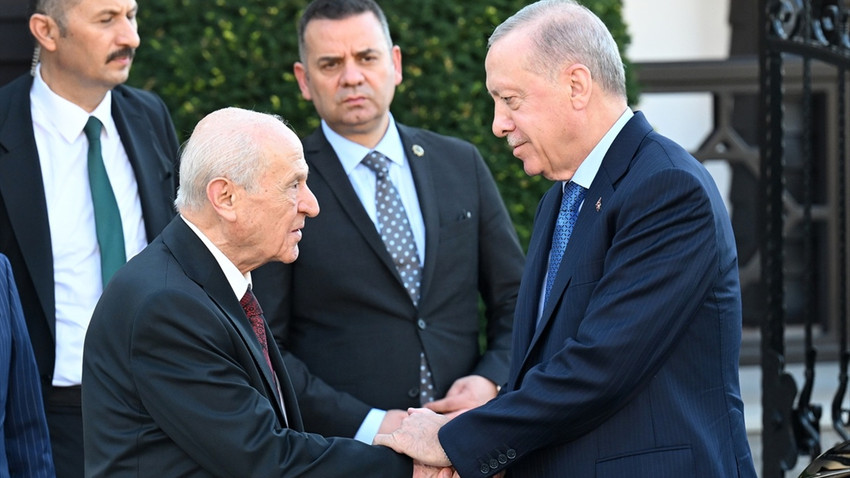 50 dakika sürdü: Erdoğan-Bahçeli görüşmesi sona erdi