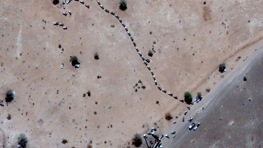 Satellite image ©2025 Maxar Technologies via New York Times