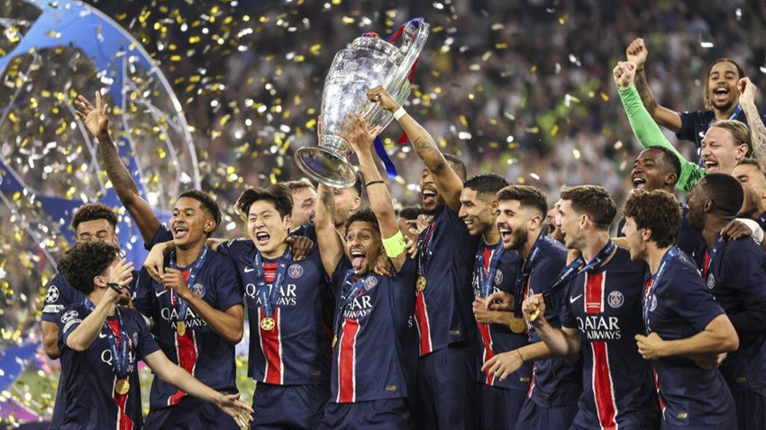 PSG, ilk Şampiyonlar Ligi zaferini kutluyor (Fotoğraflar: Getty Images)