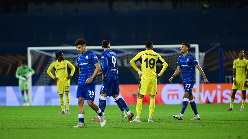 Fenerbahçe'den Avrupa Ligi'ne tatsız başlangıç: Dinamo Zagreb deplasmanında 3-1 kaybetti