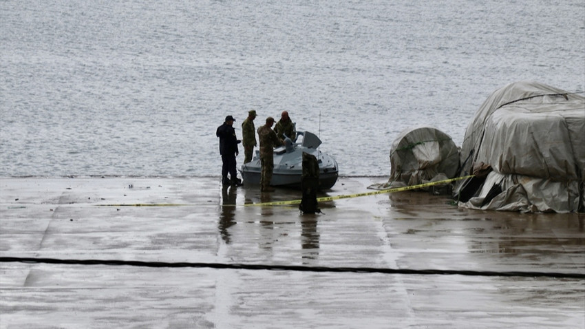 Trabzon'da balıkçıların bulduğu insansız deniz aracı imha edilecek