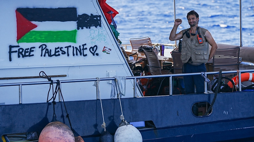 Küresel Sumud Filosu'nun Gazze'ye ulaşmasına 90 deniz mili kaldı