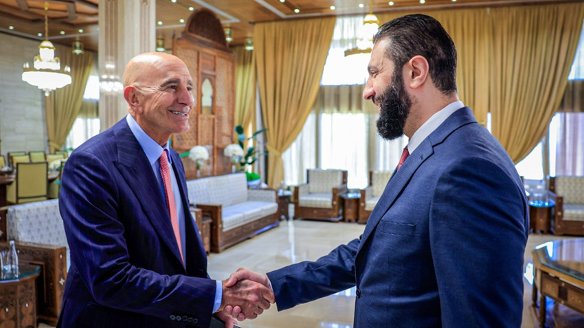 Suriye Cumhurbaşkanı Şara Şam'da ABD'li yetkililerle görüştü