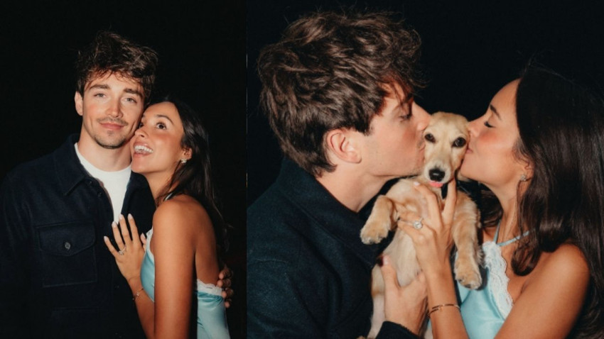 Charles Leclerc, Saint Mleux ile nişanlandı