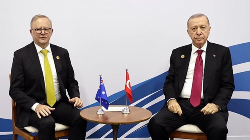 Avustralya Başbakanı Albanese ve Türkiye Cumhurbaşkanı Erdoğan (Fotoğraf: AA)