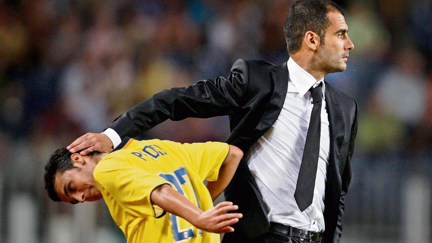 Genç Guardiola, Pedro’yu da Barcelona B’den La Liga’ya getirmişti. (Fotoğraf: Getty Images)