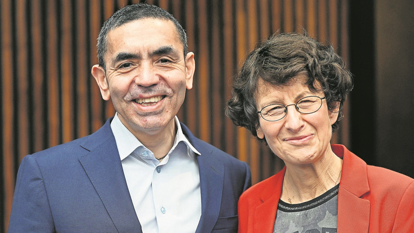 24 milyar dolarlık Biontech sayesinde Şahin-Türeci çifti Almanya'nın en zenginleri listesinde sekizinci. İkili Alman liyakat nişanı ve İspanya'nın Nobeli olarak anılan Prenses Asturias ödülüne layık görüldü(Fotoğraf: Getty Images)