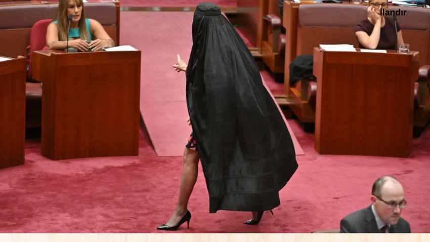 'Aşırı ırkçılık' suçlaması: Avustralya'da aşırı sağcı senatör burka giydi